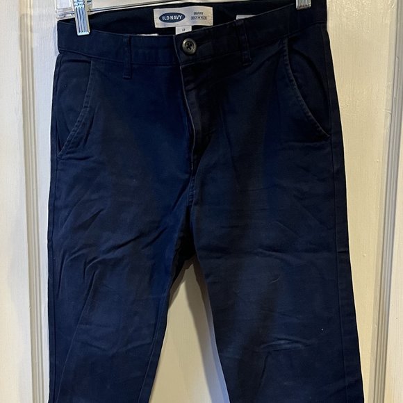 Old Navy BLue Khakis BOys/Unisex Size 12 - Picture 1 of 4
